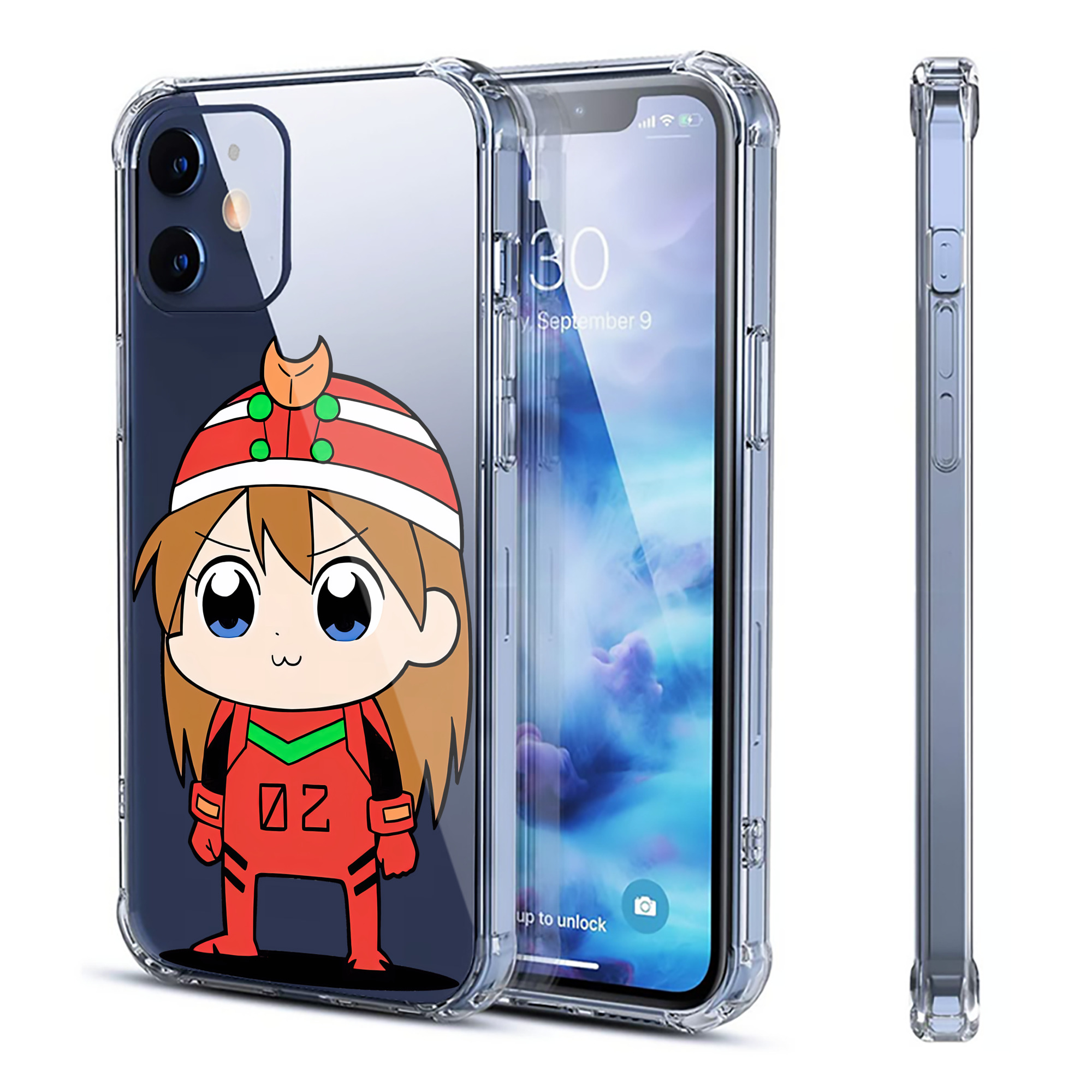 （画像用） EVA 新世紀エヴァンゲリオン 【iPhone 12シリーズ対応】透明スマホケース（クリアソフトケース）